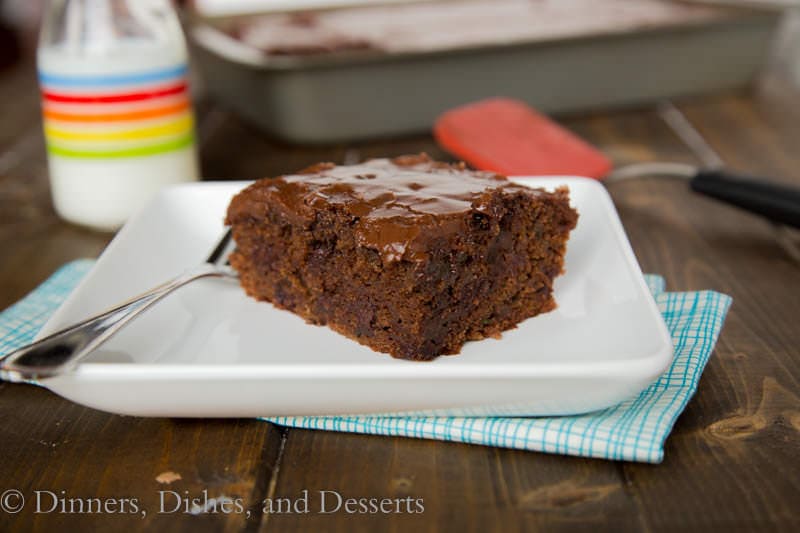 Zucchini Chocolate Cake {Dinners, Dishes, and Desserts}