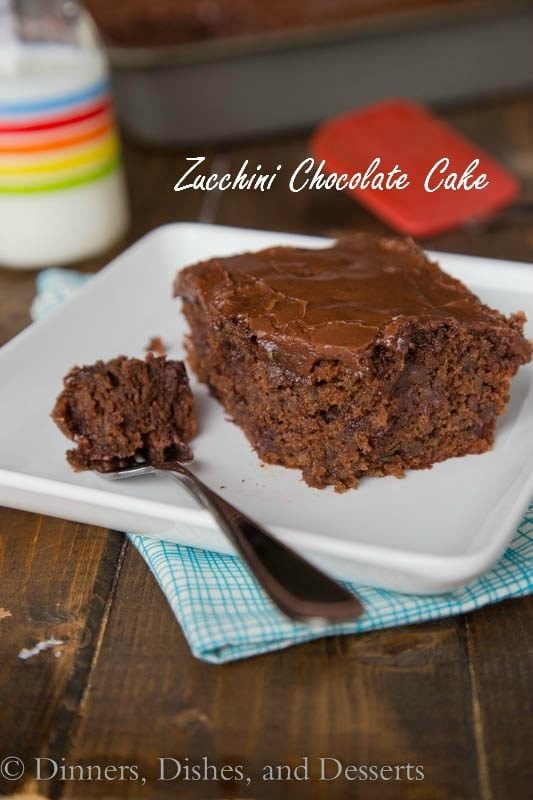 Zucchini Chocolate Cake - rich and chocolate cake that uses up lots of zucchini