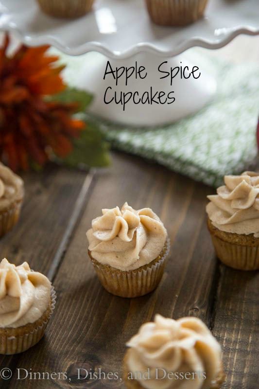 Apple Spice Cupcakes - great for fall