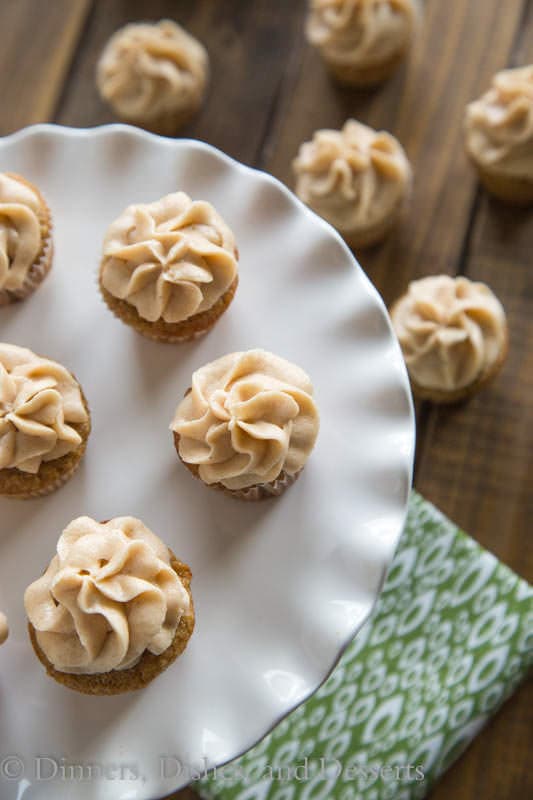 Apple Spice Cupcakes with a Cinnamon Brown Sugar Frosting