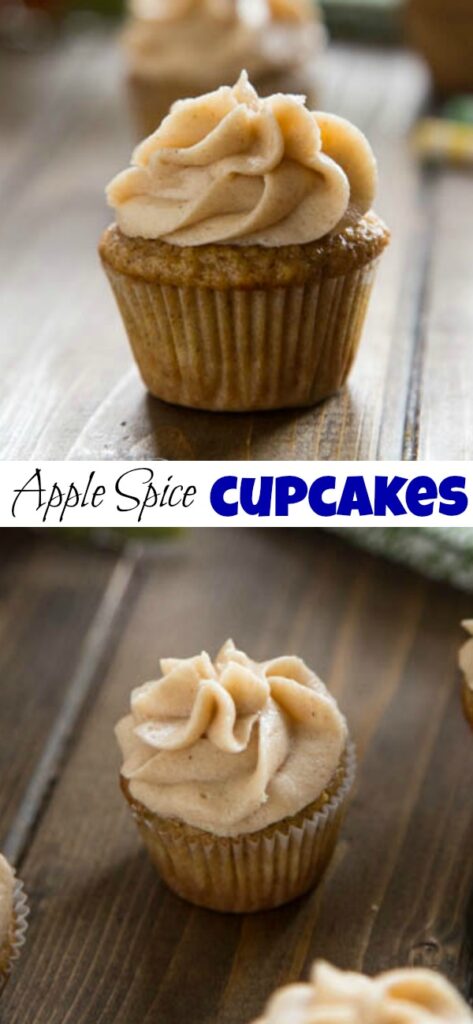 apple spice cupkaces close up
