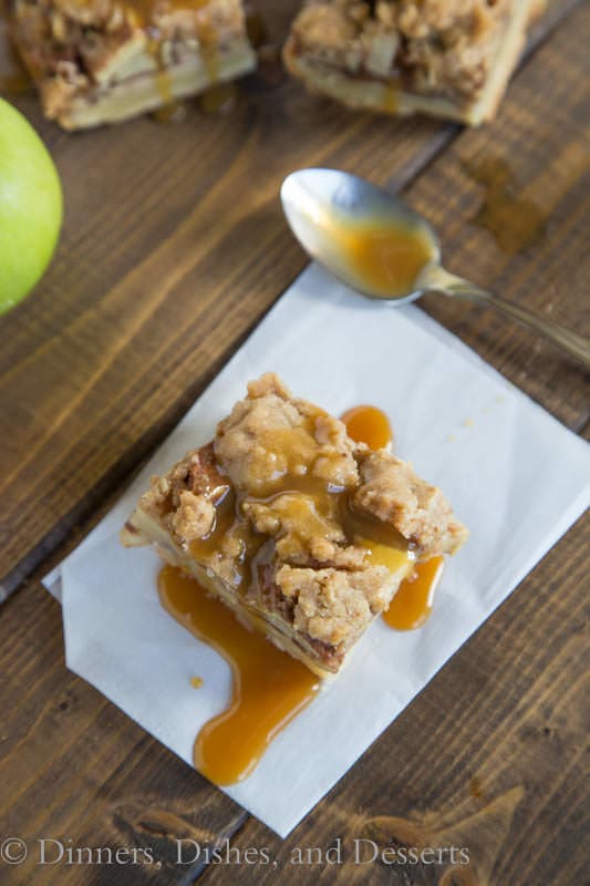 Caramel Apple Pie Bars - perfect dessert to have on hand for fall!