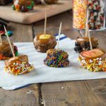 Mini Caramel Apples - how cute for fall!