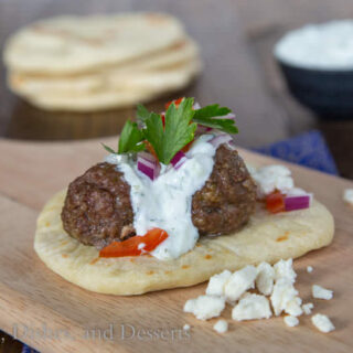 Greek Meatball Sandwiches { Dinners, Dishes, and Desserts}