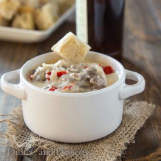 Philly Cheesesteak Dip {Dinners, Dishes, and Desserts}