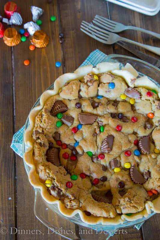Candy Bar Pie - turn all of that leftover candy into a fun pie!