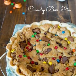 Candy Bar Pie - a fun use of that leftover Halloween candy