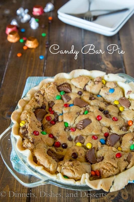 Candy Bar Pie - a fun use of that leftover Halloween candy