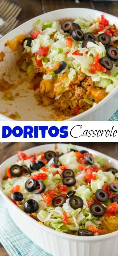 Dorito Casserole - Turn taco night into a quick and easy casserole with layers of your favorite chips. It is time to redefine the casserole, and make it something people want to eat!