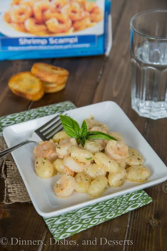 Gnocchi Shrimp Scampi - dinner is ready in 15 minutes!