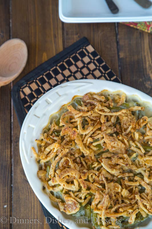 Green Bean Casserole - up your game this holiday season and ditch the canned soup!
