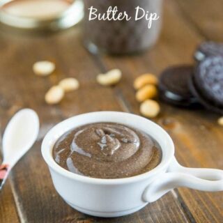 Oreo Peanut Butter Dip - a fun twist on homemade peanut butter