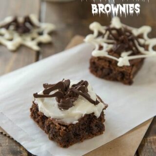 Spooky Spider Brownies - fun and a little creepy for Halloween!