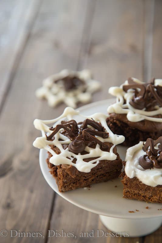 Spooky Spider Brownies are easy to make and fun to have around for Halloween
