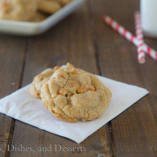 Soft and Chew Butterscotch Chip Pudding Cookies {Dinners, Dishes, and Desserts}