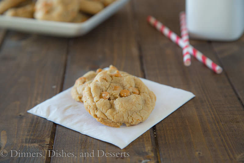 Soft and Chew Butterscotch Chip Pudding Cookies {Dinners, Dishes, and Desserts}