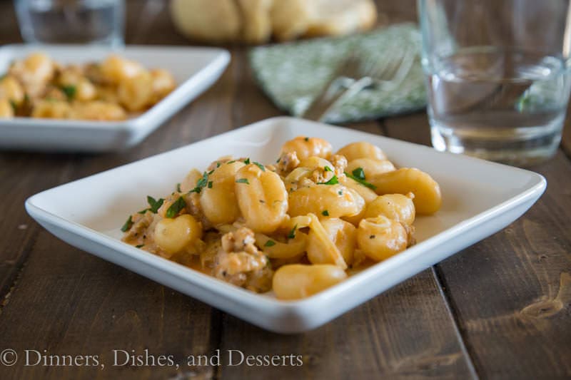 Gnocchi with Fennel & Sausage {Dinners, Dishes, and Desserts}