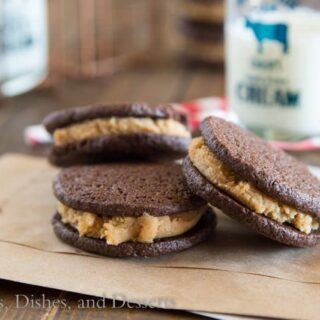 Homemade Peanut Butter Cookie Dough Oreos {Dinners, Dishes, and Desserts}