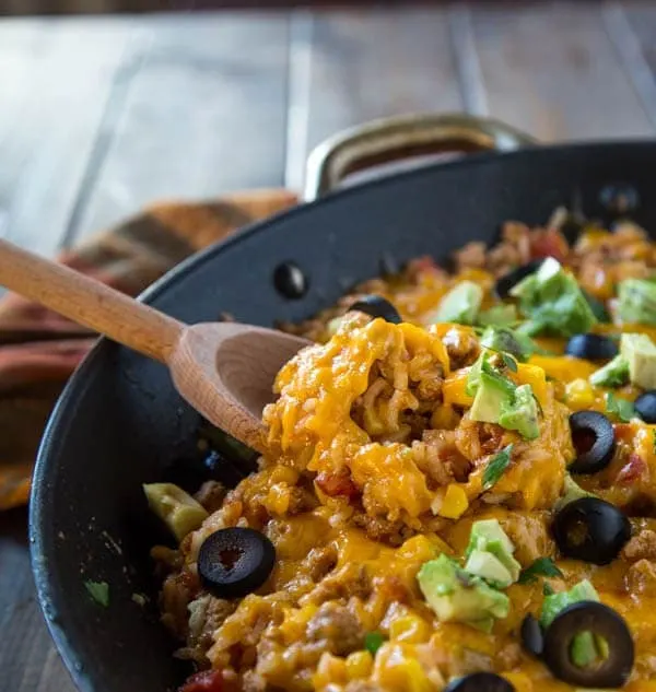 Mexican Rice Skillet Recipe | Dinners, Dishes, and Desserts