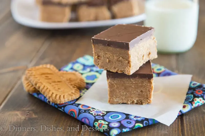 No Bake Biscoff Bars {Dinners, Dishes, and Desserts}