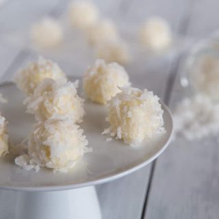 White Chocolate Coconut Truffles - great for the holidays, and super easy!