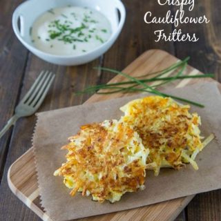 Crispy Cauliflower Fritters {Dinners, Dishes, and Desserts}