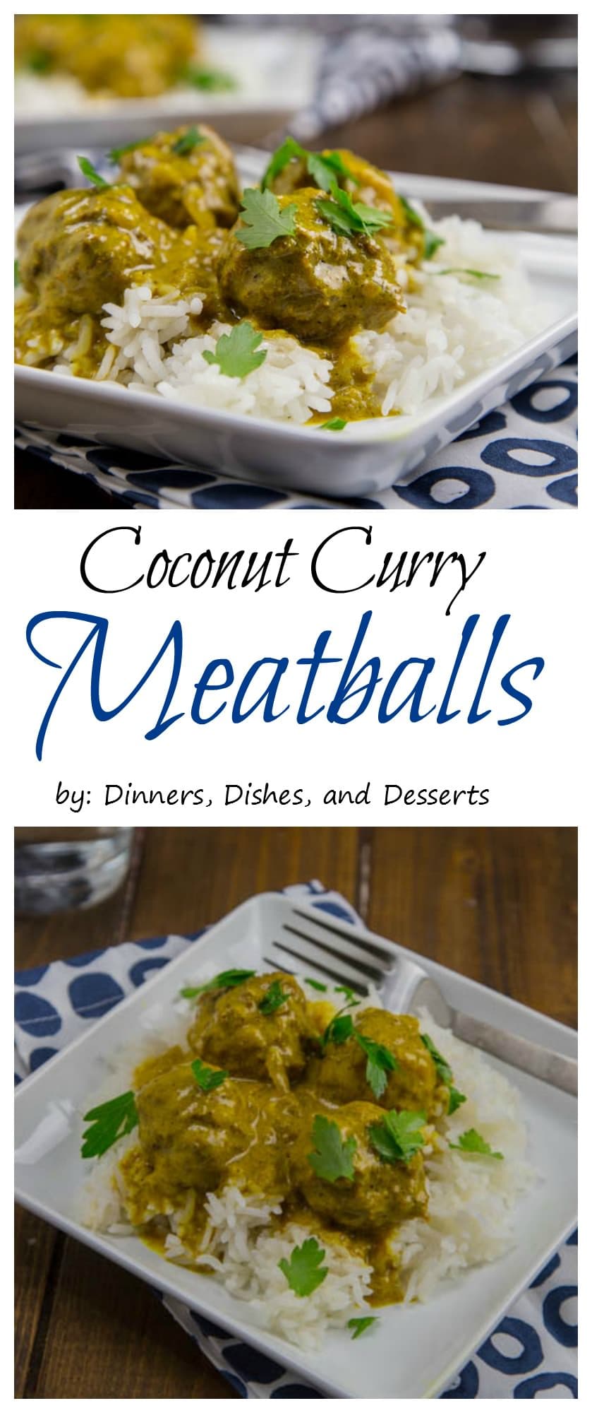 Coconut Curry Meatballs - Tender meatballs in a super flavorful coconut curry sauce. Great over rice or quinoa! And they happen to be Paleo!