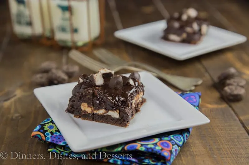 Peppermint Pattie Brownies {Dinners, Dishes, and Desserts}