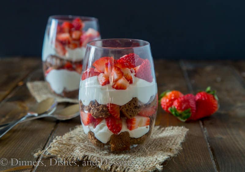 Strawberry Parfaits {Dinners, Dishes, and Desserts}