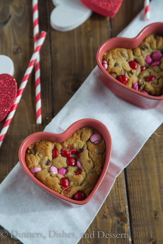 Valentine's Deep Dish Cookies  - Make your Valentine feel special with these Deep Dish Cookies