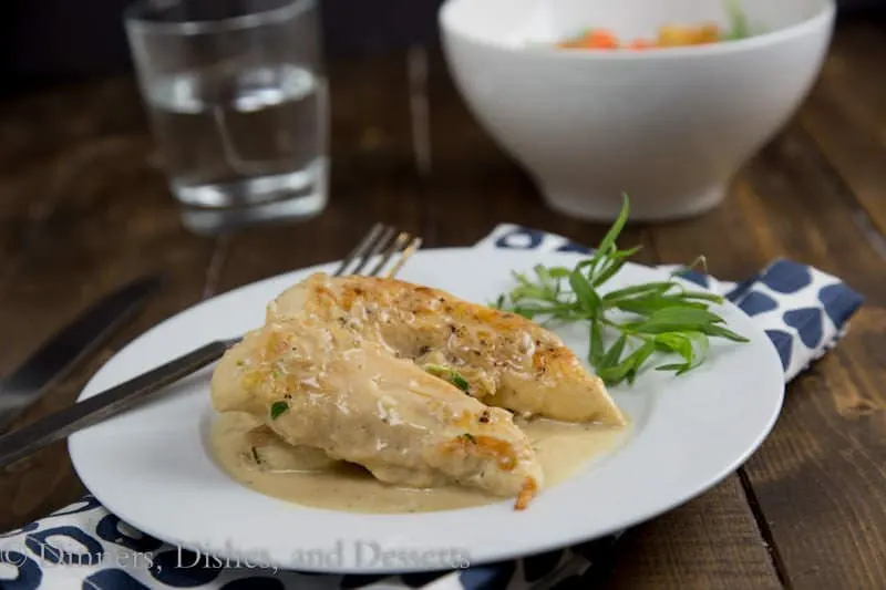 Chicken in Mustard-Tarragon Sauce {Dinners, Dishes, and Desserts}