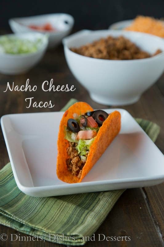 Nacho Cheese Tacos - Did you know that you can make Nacho Cheese flavored tacos at home. No more going out for fast food!