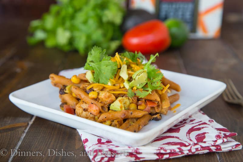 Southwestern Chicken Pastas {Dinners, Dishes, and Desserts}