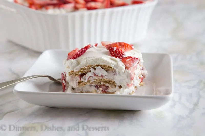 Strawberry Ice Box Cake