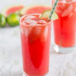 Watermelon Soda - Turn juicy watermelon into a refreshing watermelon soda with a twist of lime! Great to beat the heat this summer!
