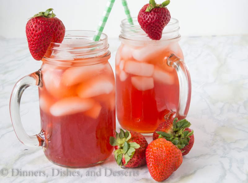 Strawberry Sweet Tea {Dinners, Dishes, and Desserts}