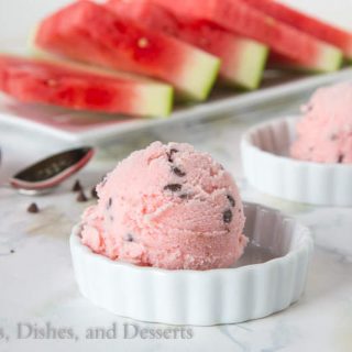 Watermelon Ice Cream {Dinners, Dishes, and Desserts}