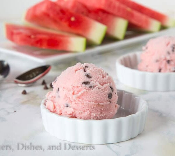 Watermelon Ice Cream {Dinners, Dishes, and Desserts}