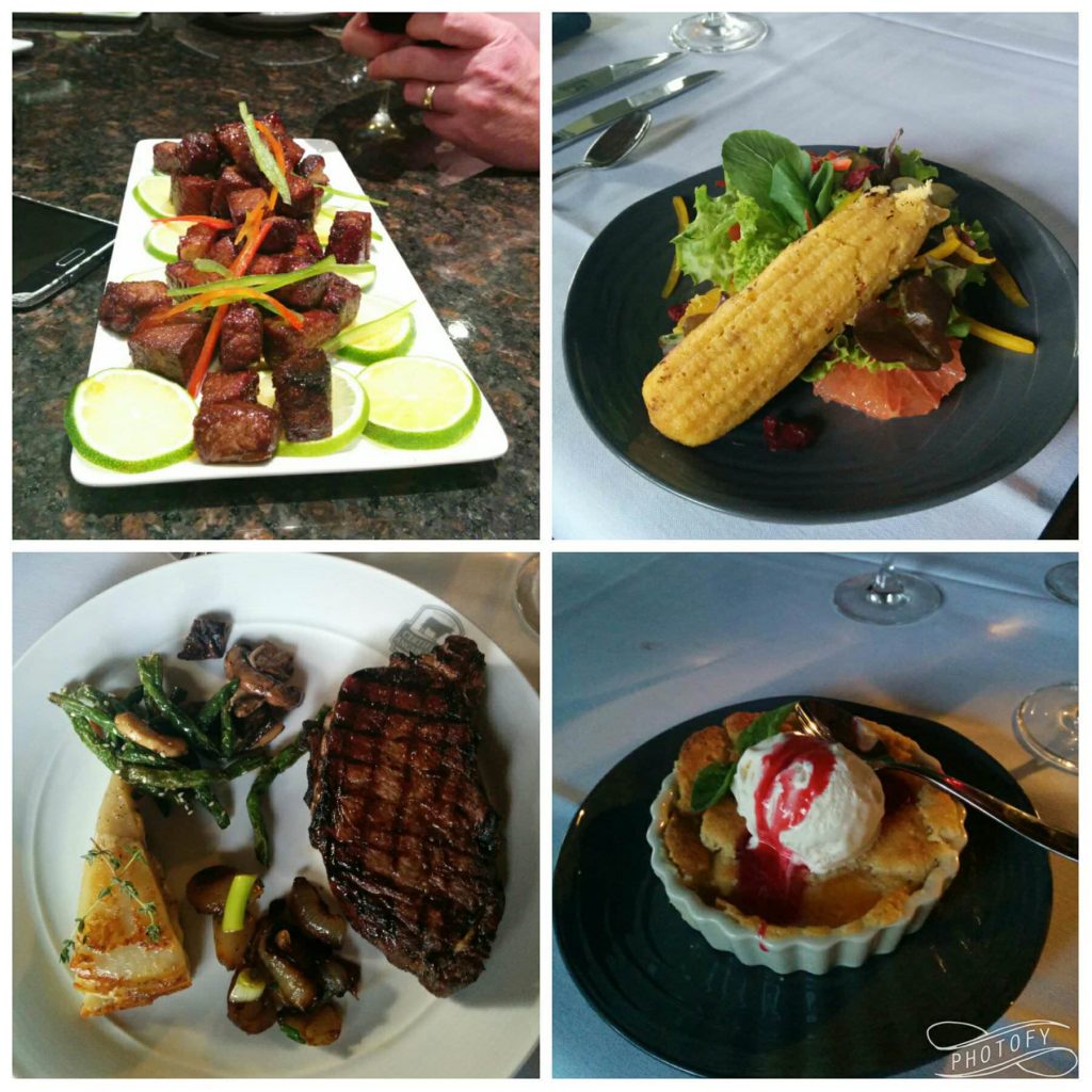 Amazing food prepared by the chefs at Certified Angus Beef