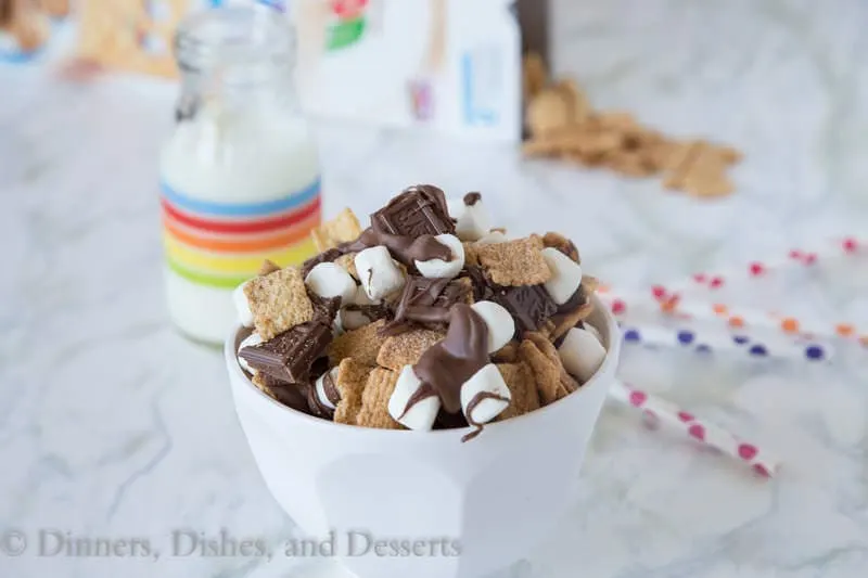 S'mores Snack Mix {Dinners, Dishes, and Desserts}