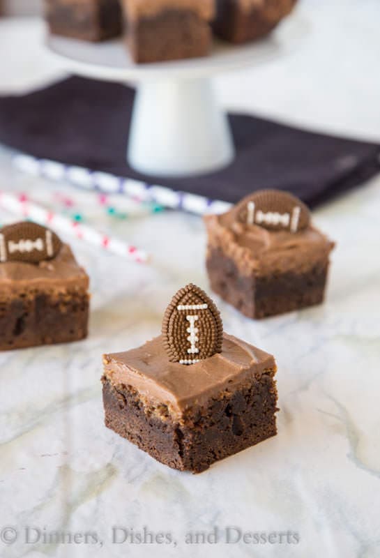 Dairy Free Brownies - rich and fudgy brownies that are dairy free and perfect for football season!