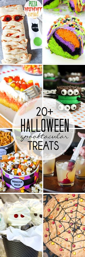 20+ Fun Halloween Recipes - a great round up of over 20 fun Halloween recipes to get you started for the holiday!