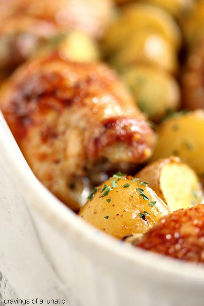 Honey Baked Chicken and Potatoes {Cravings of a Lunatic}