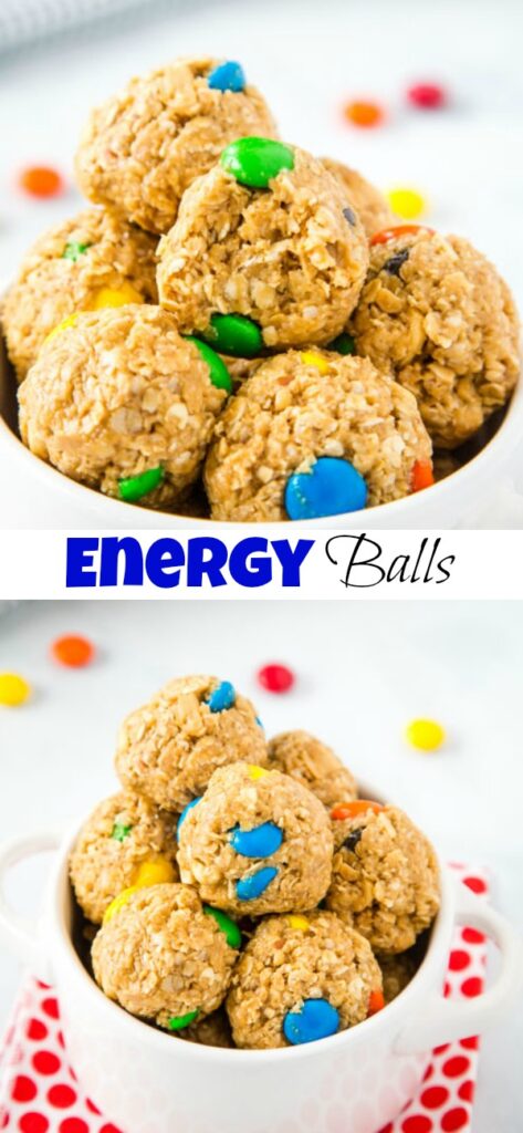 A close up of easy snack balls