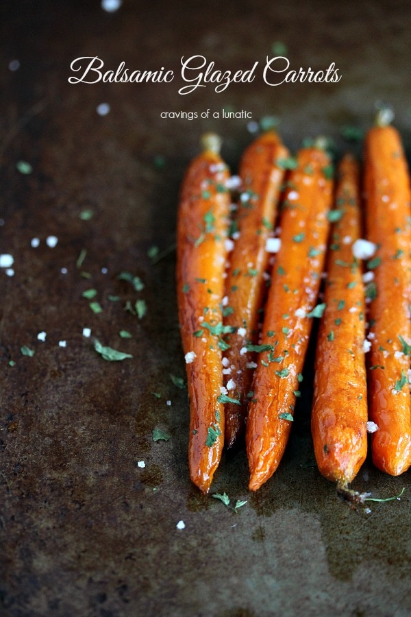 Balsamic Roasted Baby Carrots {Cravings of a Lunatic}