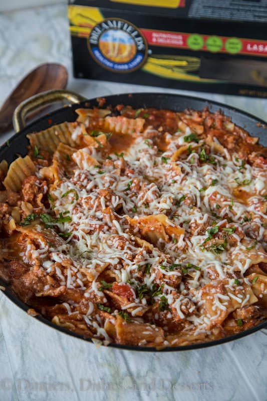 easy weeknight lasagna in a pan