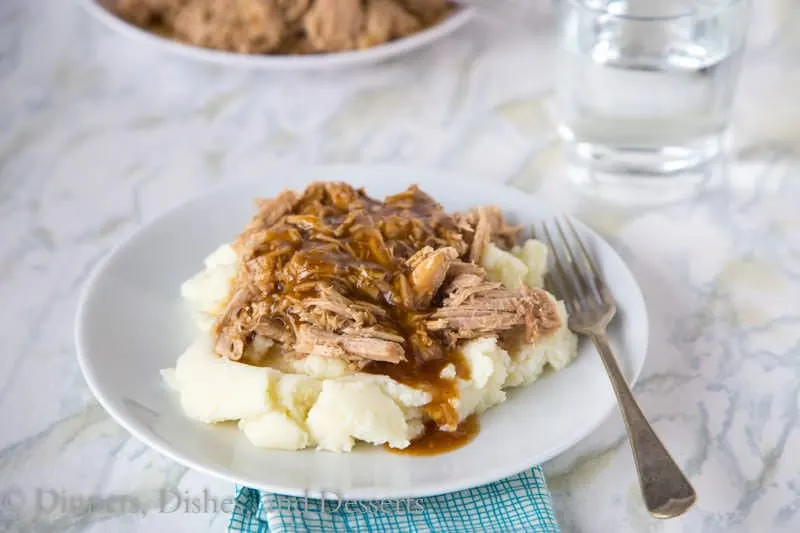 Easy Slow Cooker Pork Roast {Dinners, Dishes, and Desserts}