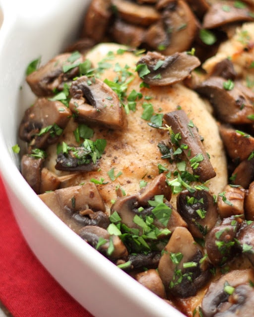 Chicken with Mushrooms {Barefeet in the Kitchen}