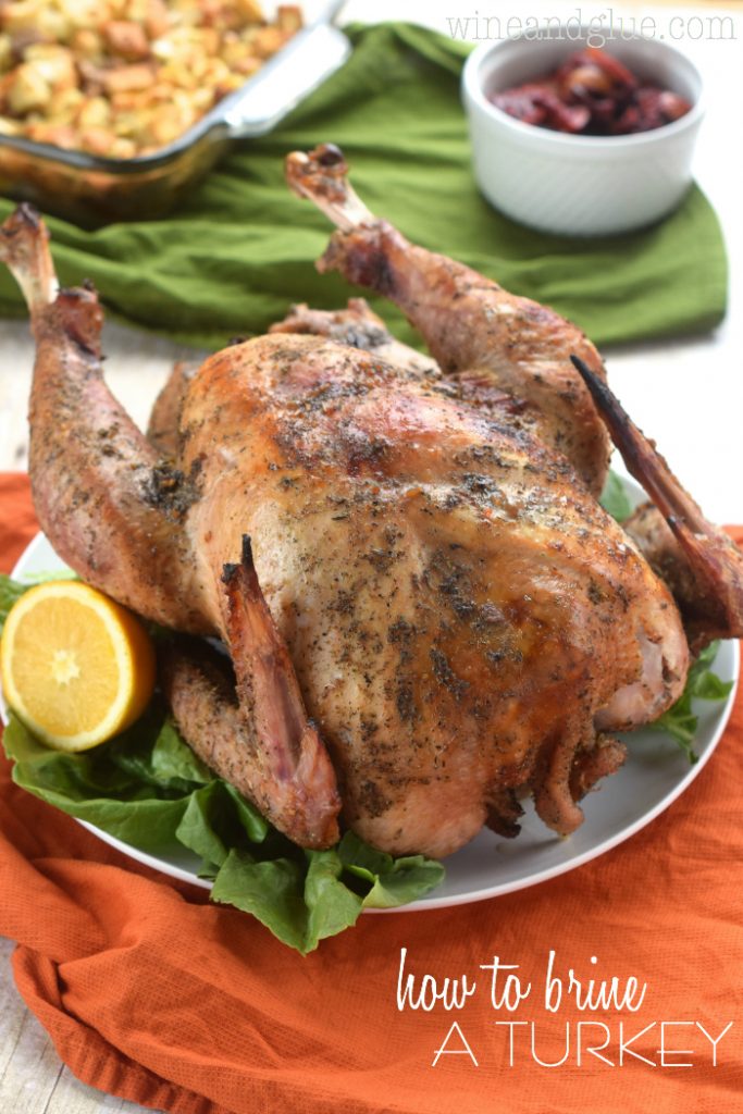 How to Brine a Turkey on a white plate