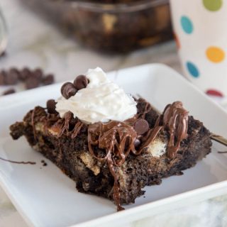 Make Ahead Chocolate French Toast Bake - a make ahead french toast made with chocolate milk! Because everyday should start with chocolate.